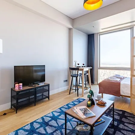 Studio Flat With Panoramic City View In Atasehir 아파트 *