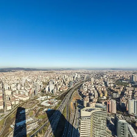 Studio Flat With Panoramic City View In Atasehir * 이스탄불